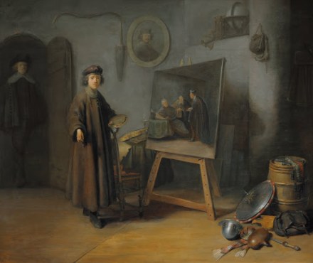 A painter in his studio - Small